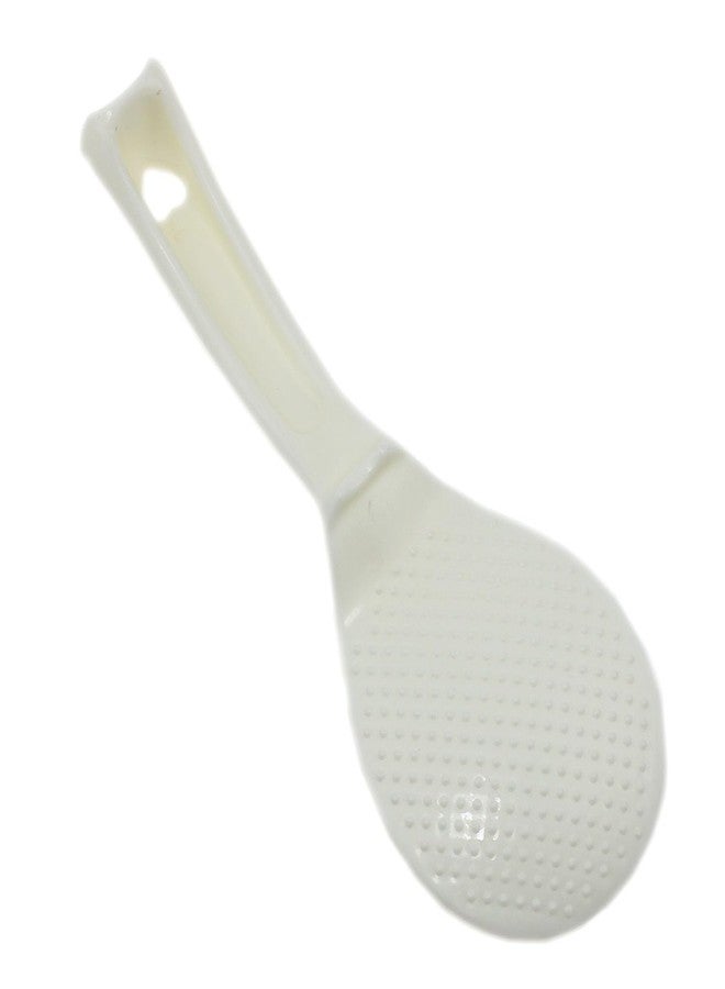 Meuey Lyot 1 standing rice spoon and 1 soup spoon Non-stick rice spoon rice paddle Spoon rice spatula Household kitchen tool, white -2PCS, MET-98713 - Image 3